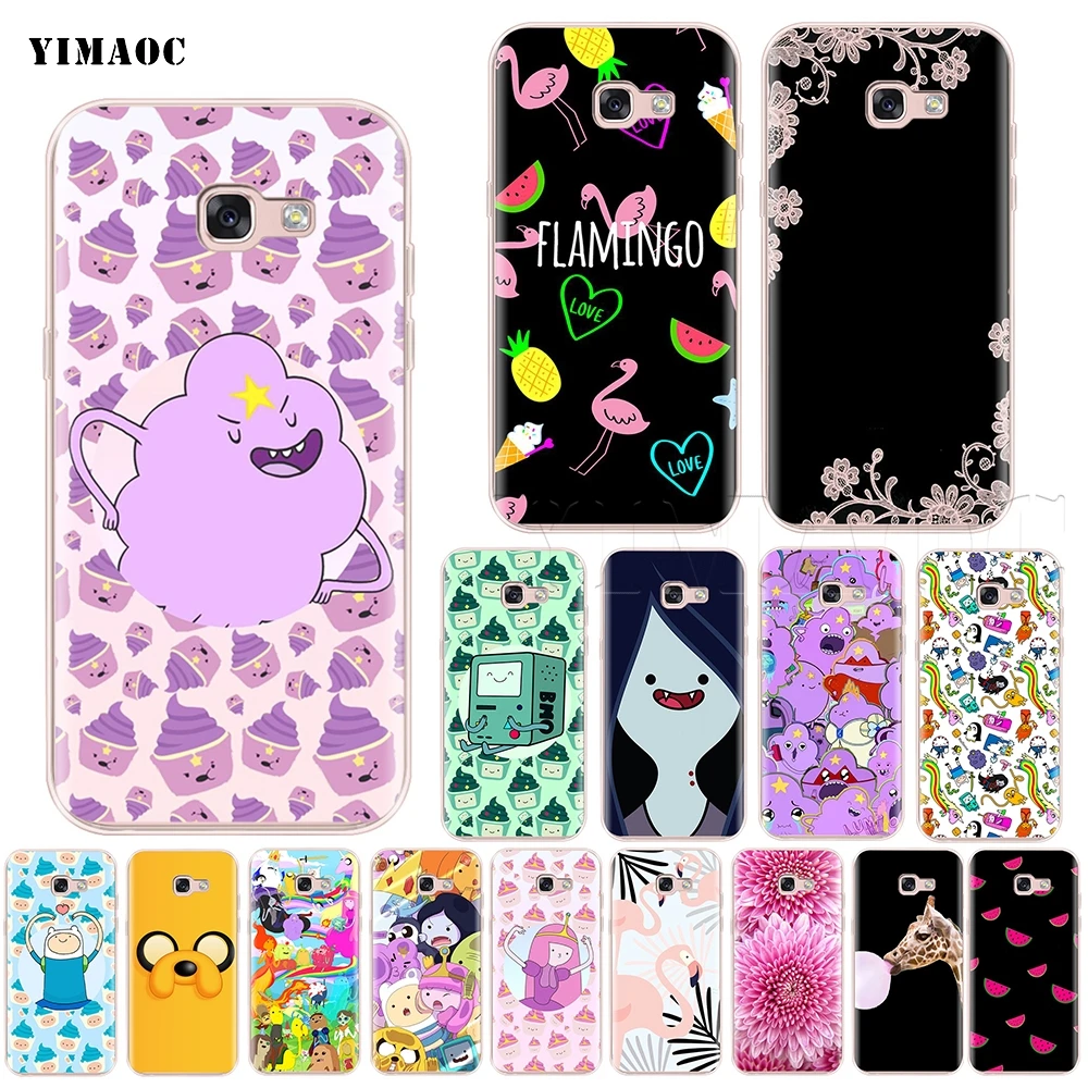 

YIMAOC Adventure Time Finn Jake Silicone Case for Samsung Galaxy S7 S8 S9 Edge Plus J3 J5 J7 A5 A6 A8 Note 8 9
