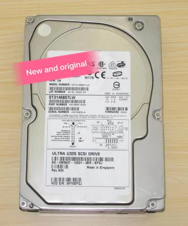 

100%New In box 3 year warranty ST3146807LW 146G 68Pin SCSI U320 10K Need more angles photos, please contact me