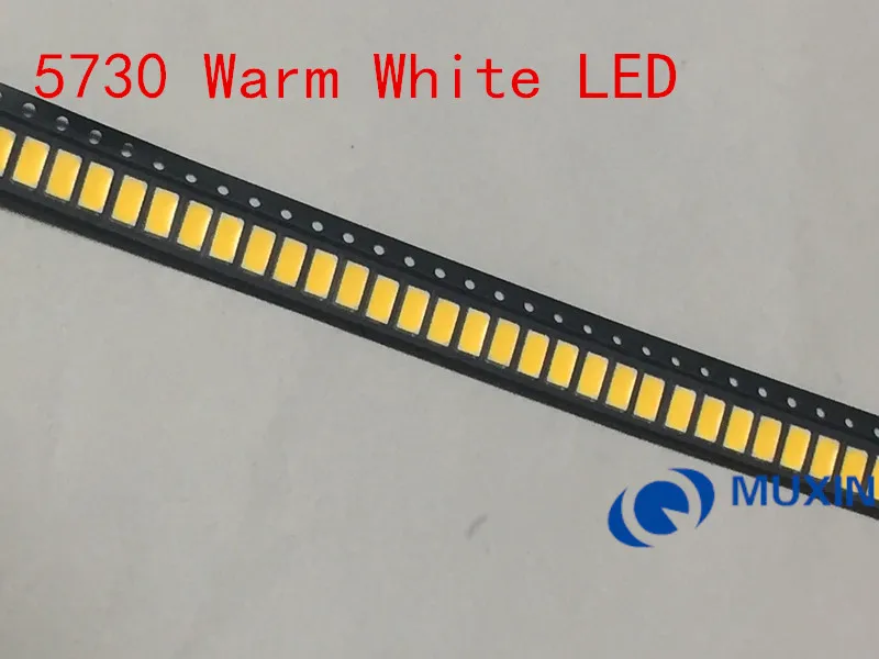 5730 теплый белый 0,5 W 45-50LM ультра яркий SMD светодиодный индикатор x 1000 шт