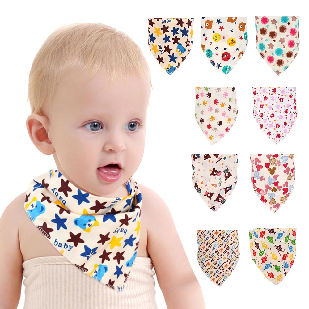 Buy 3 PCS/Lot Cartoon Baby Bibs Cotton Infant Newborn