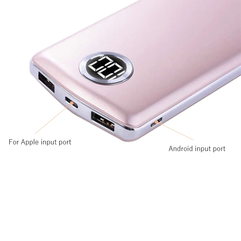 10000 мАч портативное ультратонкое полимерное зарядное устройство Внешний аккумулятор зарядное устройство для мобильного телефона для Xiaomi Mi iphone