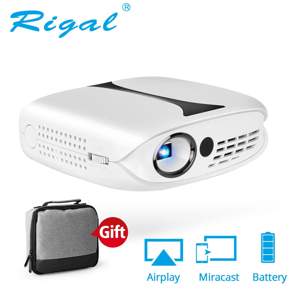 

RD-606 high quality mini 1080p home theater smart wifi android 7.1 projector dlp 3d mobile portable pocket projector