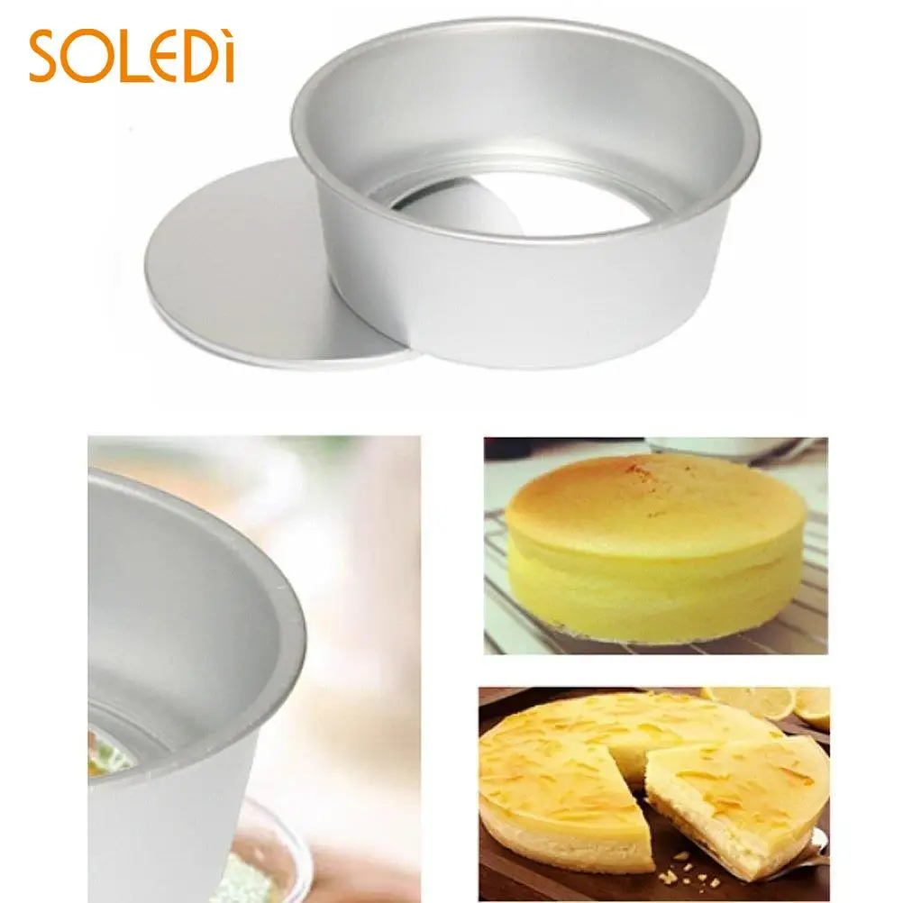 

2" Aluminum Alloy Non-stick Round Cake Mould Pan Tin Tray Bakeware Tools Round Cake Pan for Kitchen Baking