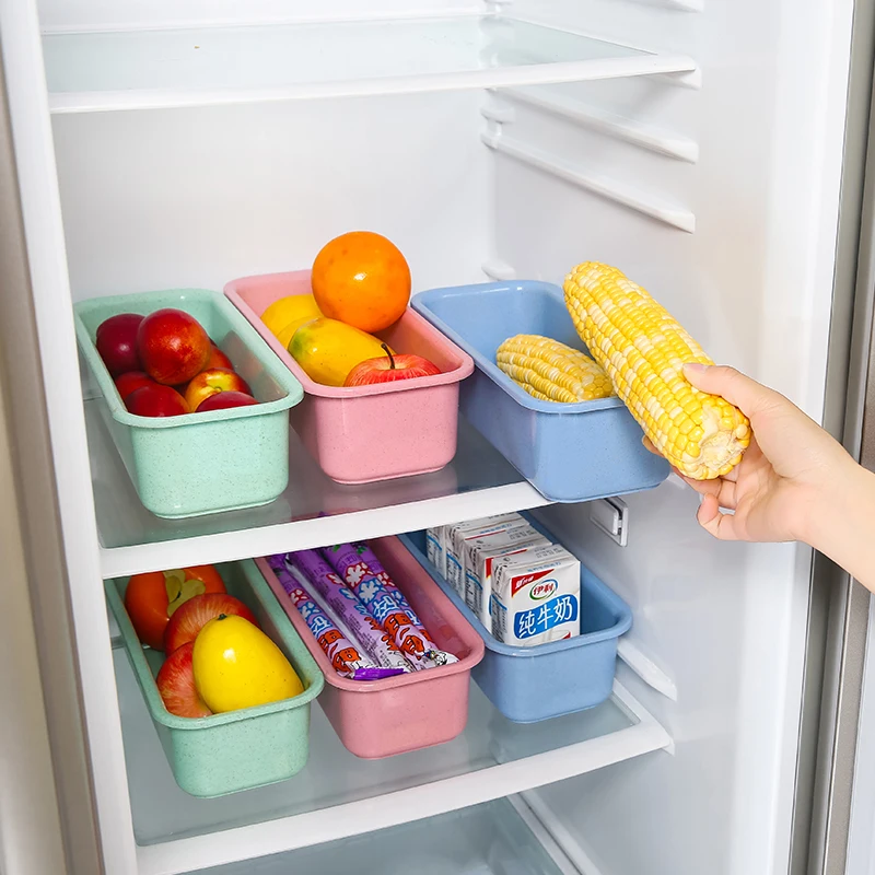 Slide Fridge Storage Rake Freezer Food Storage Boxes Pantry Storage