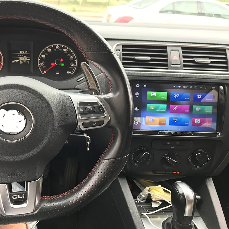 Sale Lenvio IPS RAM 4G+32G Octa Core Android 8.0 CAR DVD GPS Player For Skoda VW Volkswagen Universal  golf 5 6 Polo Passat CC Tiguan 1