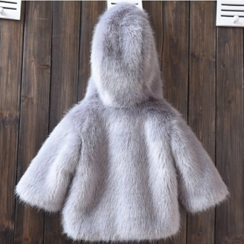 LILIGIRL/новая детская зимняя меховая куртка для маленьких мальчиков, топы с капюшоном, одежда г., детский теплый толстый свитер из норки для девочек, пальто, одежда - Цвет: Ali171L