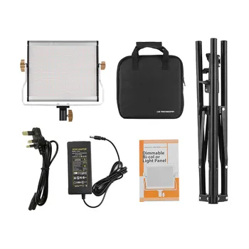 

Andoer Plastic & Aluminum Alloy LED Video Light 29W Panel Fill-in Lamp 480Pcs LED Lamp With lingt tripod stand + Storage Bag