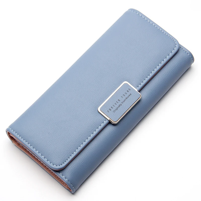 

Long Women Wallet Leather Clutch bag Card Holder Purse Black Pink Female Wallets