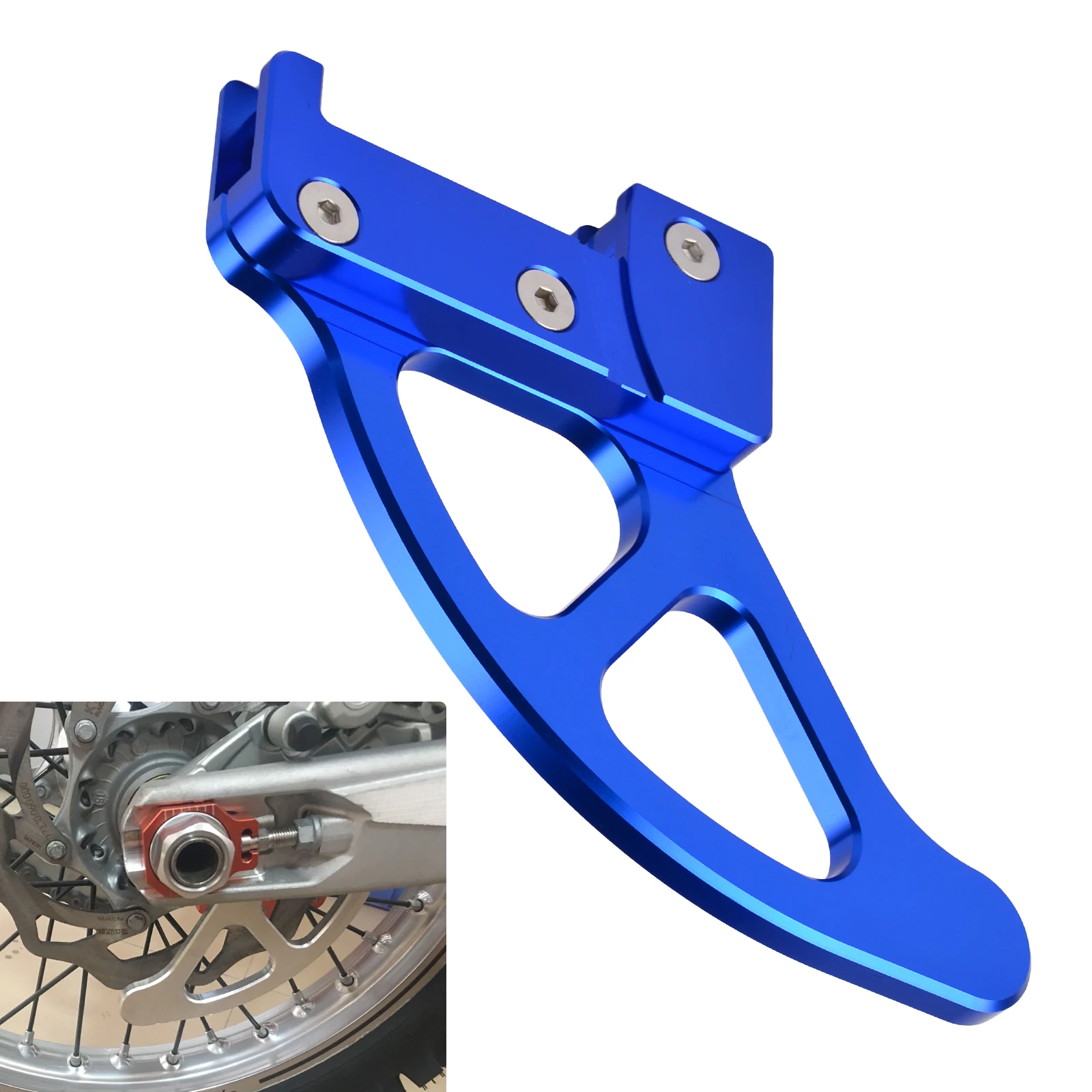 NICECNC Rear Brake Disc Disk Guard Protector Cover Bracket For Husqvarna TE FE 125 250 300 350 350S 400 450 500 501 2016 2017