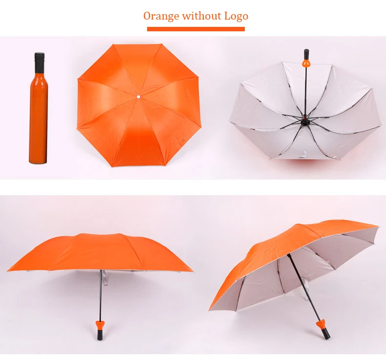 2019 Creative Wine Bottle Umbrella Rain Women 3 Folding Sun Rain UV Mini Umbrella girl Kids Female umbrellas cute gifts Parasol (15)