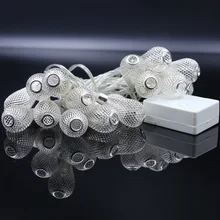 Jiawen 20-LED 5 м теплый белый Рождество украшение праздника капли воды свет шнура(AC 110-220 в