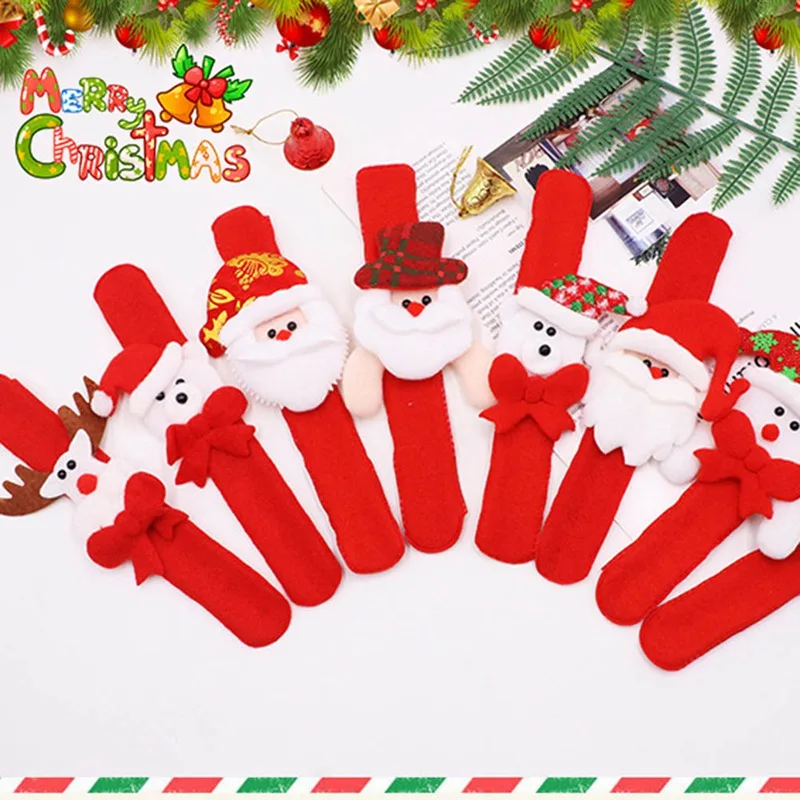 

1PC Christmas Decorations Christmas Patting Circle Christmas Children Gift Santa Claus Snowman Deer New Year Party Toys