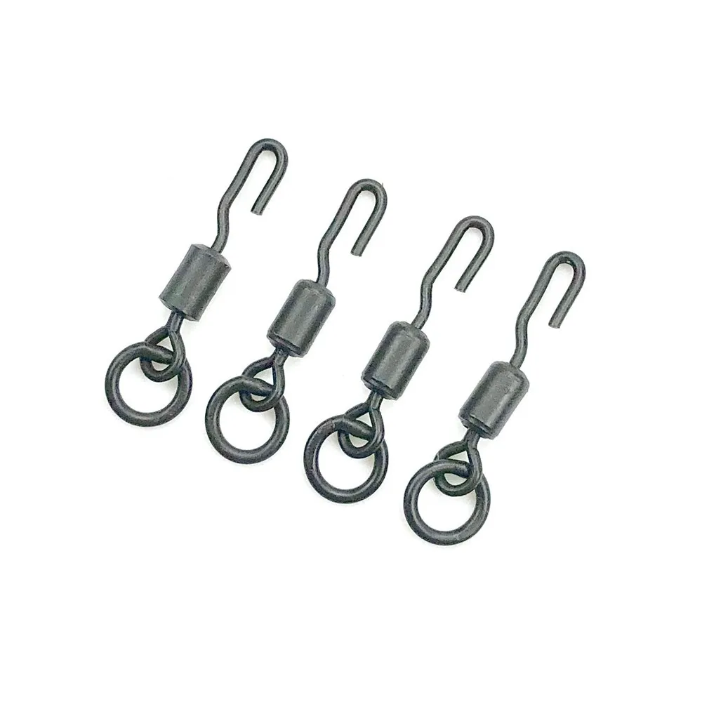 

40pcs/lot Size 11 Spinner Swivel Ronnie Rig Terminal Tackle Carp Fishing ronnie swivel popup carp tackle quick change swivels