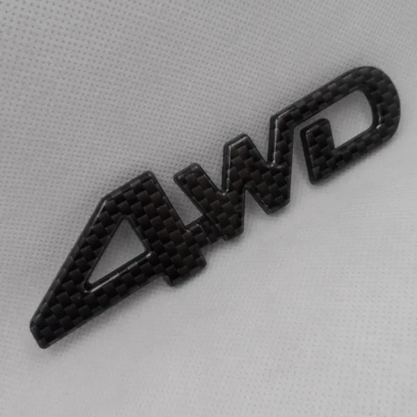 Автомобильный значок 4wd четырехколесный привод из углеродного волокна для