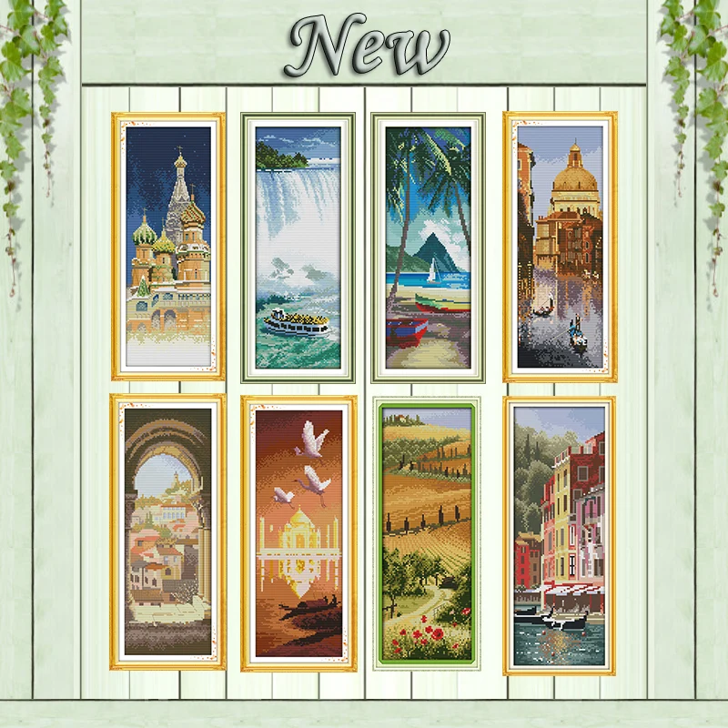 

Famous scenery Saint Petersburg diy Painting Counted Printed on canvas DMC 14CT 11CT Cross Stitch Needlework Kits embroidery Set