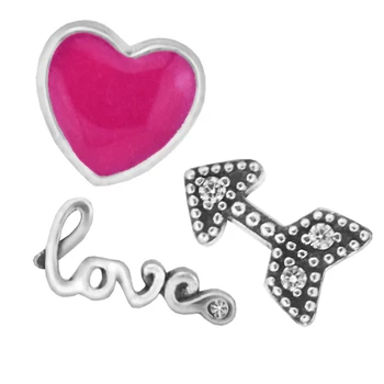 

Genuine 925 Sterling Silver Jewelry Love Feelings Petites Charm Fits Floating Locket Pendant Necklace Beads for Jewelry Making