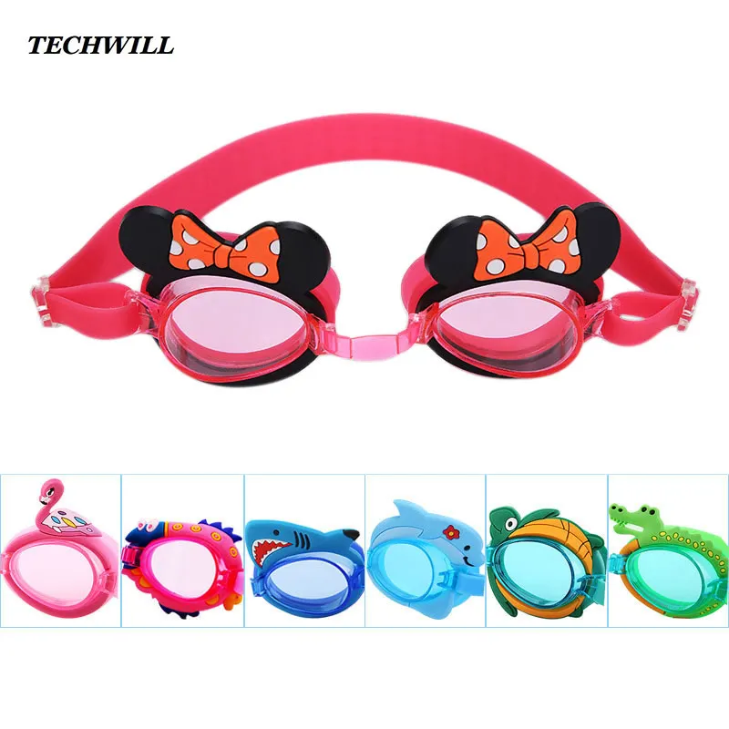 Baby Swimming Glasses Cute Cartoon Baby Waterproof anti-fog swimming Goggles Summer Swimming Pool Accessories Upscale Swim Tools