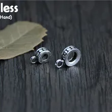 Uglyless Настоящее серебро 925 проба фурнитура для бусин ювелирные изделия DIY распорка бусины ювелирные изделия этнические винтажные результаты бижутерия ручной работы