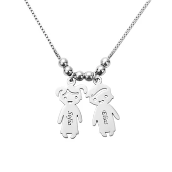 

Sweey Wholesale Personalized Kids Charms Necklace Stainless Steel Jewelry Gift for Ebay/Amazon/Etsy