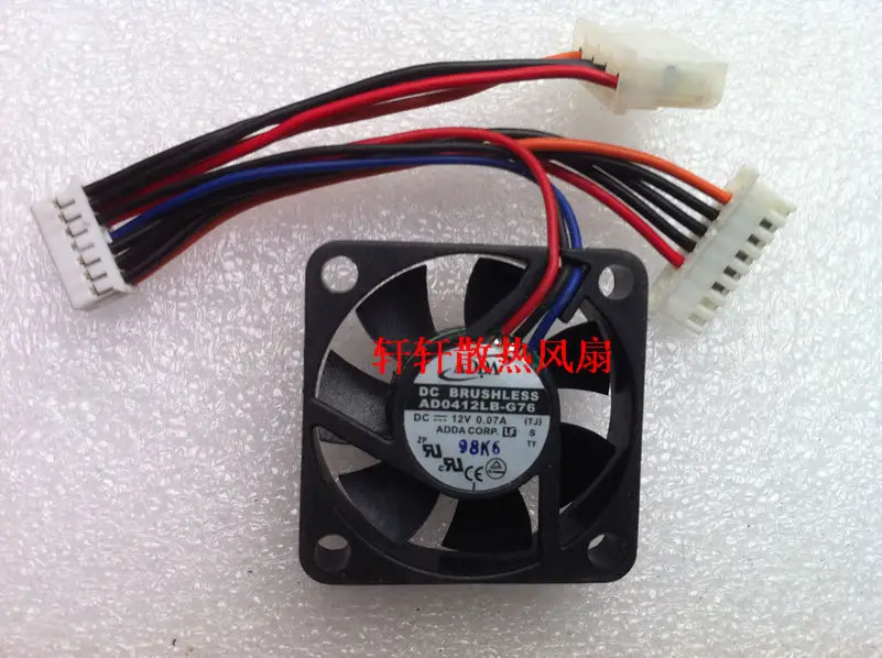 

ADDA AD0412LB-G76 DC 12V 0.07A 40x40x10mm 3-wire Server Cooling Fan