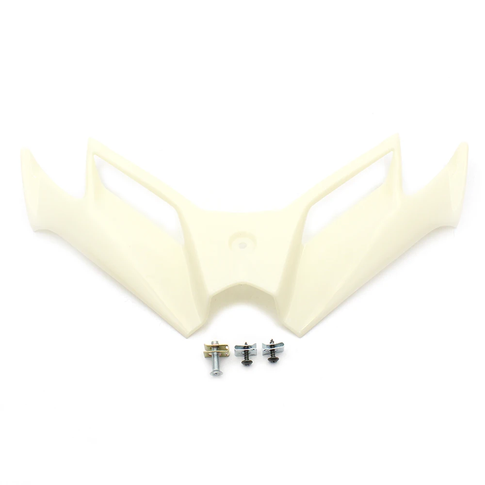 Мотоцикл Аэродинамика Winglet передний обтекатель для Kawasaki Ninja250/Ninja300 крышка мотоцикла - Цвет: Unpainted White