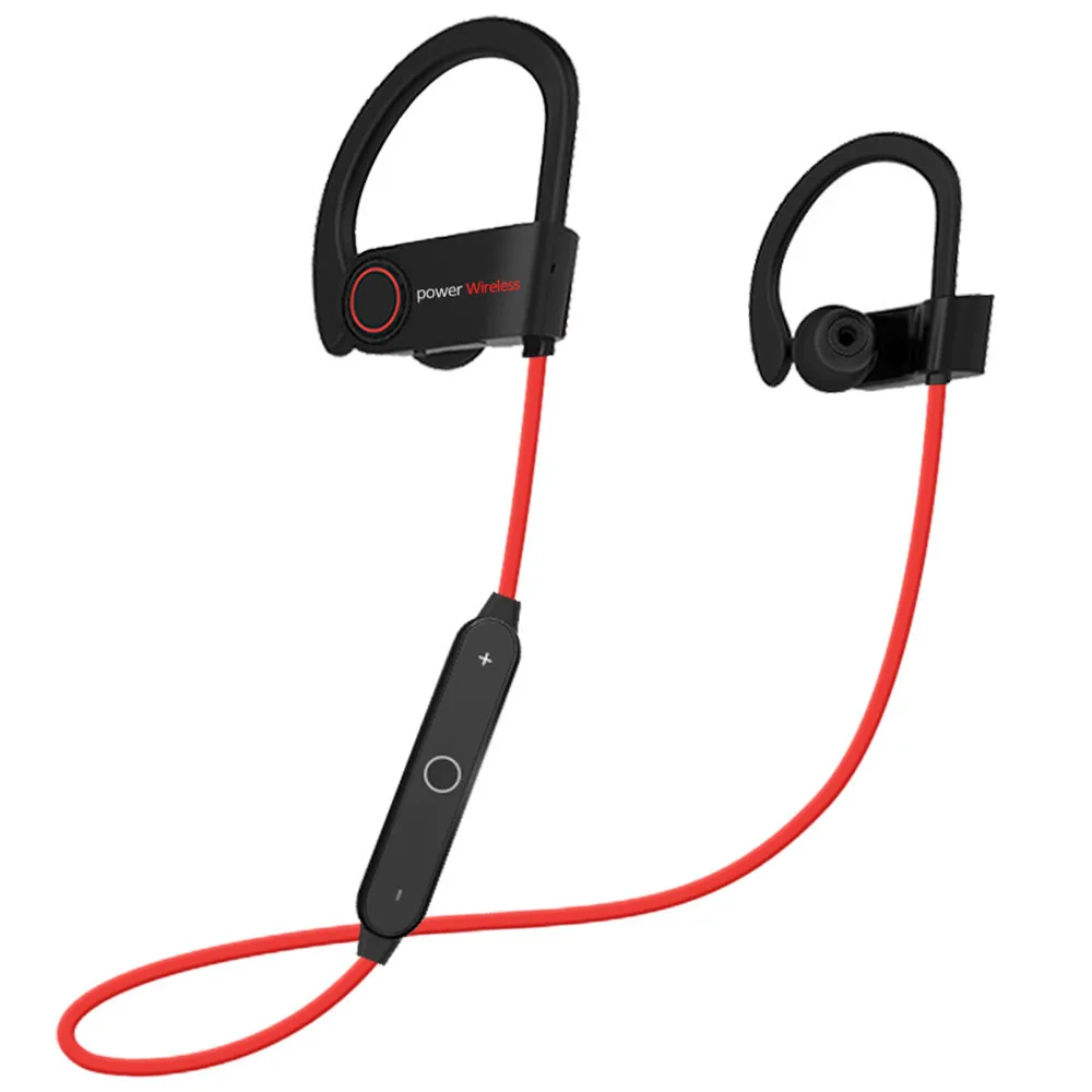 

HN E08 Wireless Bluetooth Earphone V4.2 Stereo Sports Waterproof Ear Hanging Headphone Handsfree For Mobile Phones