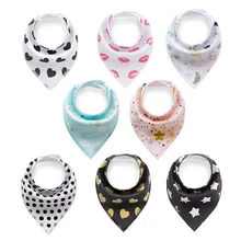 Muslinlife 8 шт. детские нагрудники бандана детская Отрыжка Одежда бандана нагрудник малыша треугольные нагрудники в виде банданы для новорожденного хлопок Новорожденный детский нагрудник