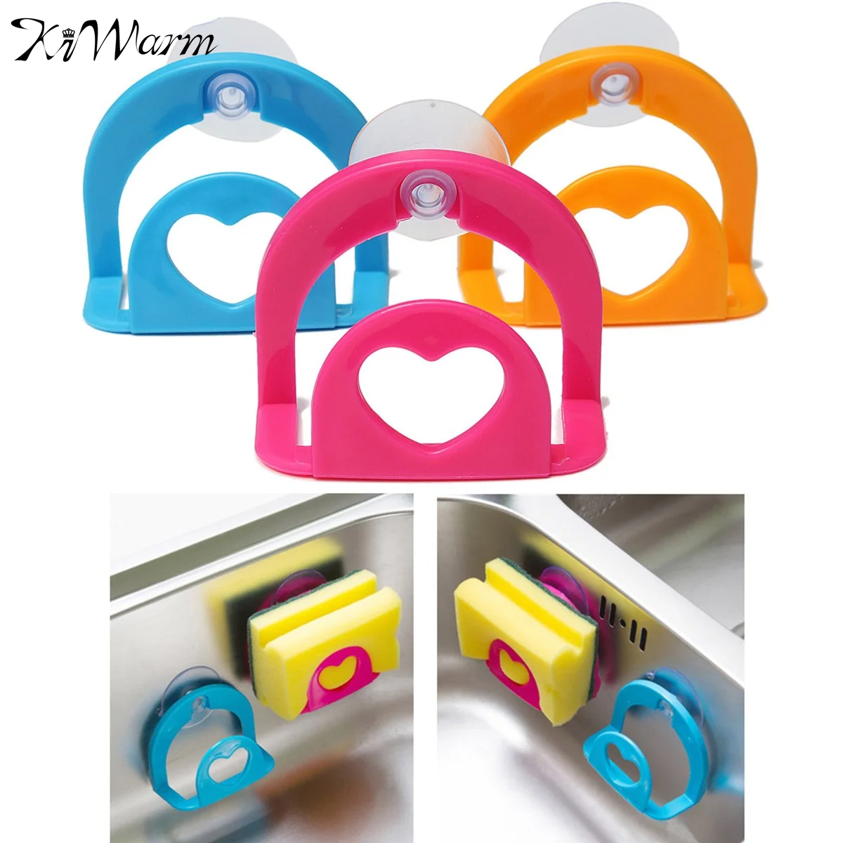 

Hot Style 3 Color MultiPurpose Sucker Dishcloth Storage Kitchen Utensil Gadget Sponge Suction Cup Wall Box Holder Mount Sink Tub