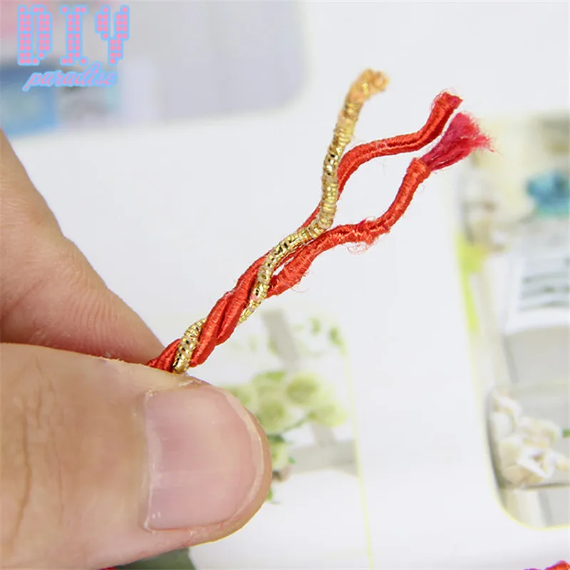 3M Multicolor gold red Twine Cord Rope Trim Wrap Gift Packing tag String Wedding Party Decoration