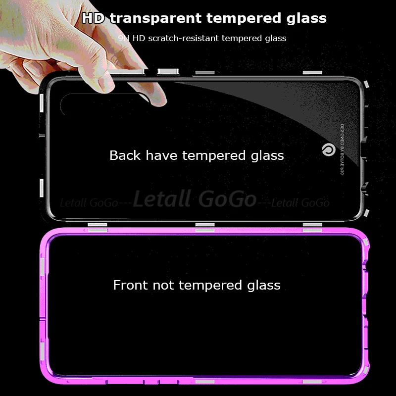 Magnetic Adsorption Aluminum Metal Shockproof Case For Huawei P30 Pro P30 Lite Cover Case Metal Bumber For Nova 4e Cases P30Pro