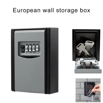 

4 Digits Key Storage Box Outdoor High Security Wall Mounted Key Safe Box Code Lock TB Sale
