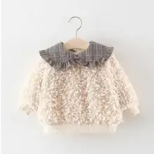 Г. детская одежда,, новинка, зимний утепленный бархатный пуловер для девочек, теплая пуховая меховая одежда, очень милая