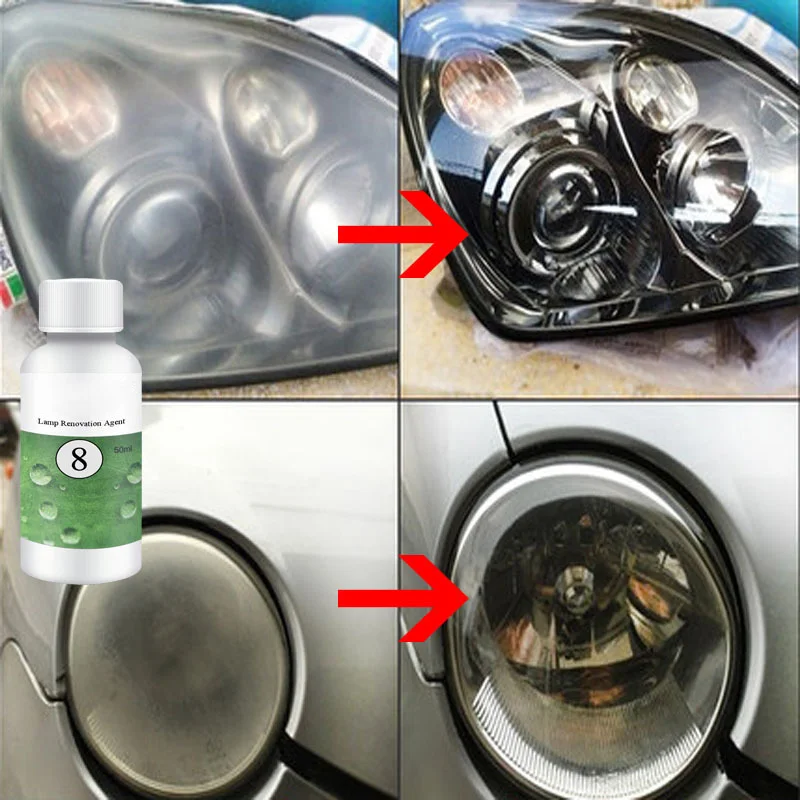 20/50ML Paint Care Car polish Car Lens Restoration Kit Headlight Brightening Headlight Repair Repairing Tool Styling