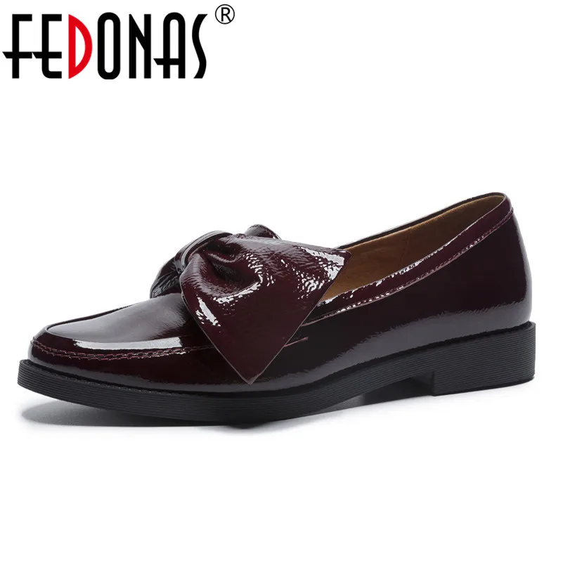 

FEDONAS New Women Butterfly-knot Wedding Party Shoes Woman High Heels Slip On Cow Leather Pumps Female Spring Autumn Shoes