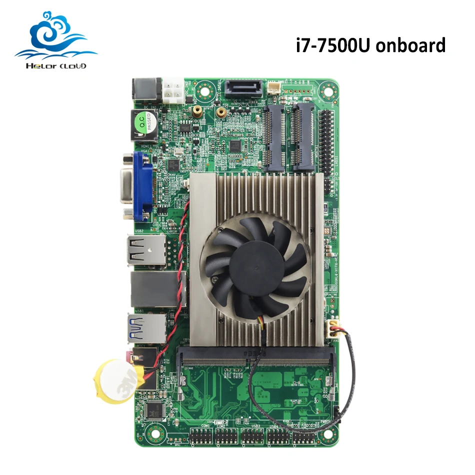 

HLY Brand NEW Motherboard Mini All-in-one i7 7500U onboard DDR4 HDMI VGA USB Mini ITX mSATA SATA Mini PCI-E Mainboard