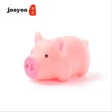 Cheap Pink Cartoon Squishy Pig Anti-stress Toy Piggy Sounding Silicone Squeeze Toys Stress Relief Toys Kids Gift Baby Funny Toy Gifts