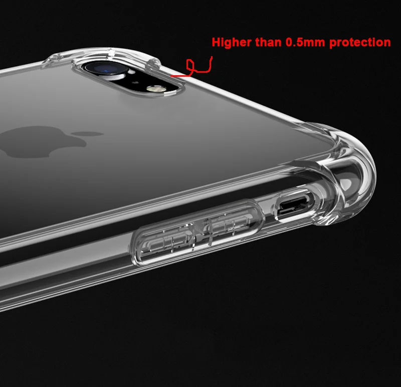 TOMKAS Half-wrapped Case For iPhone 6 Case Transparent With Design Plain Anti-knock Cases For iPhone 6 6S Plus Cases             (8)