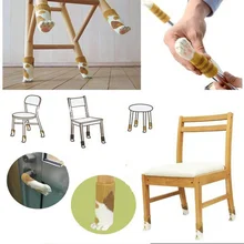 4 шт./лот противоскользящие носки для ног на стул бампер для стола демпфер коврик мебель ноги крышка Накладка на дверь ручка перчатка предотвращает Когтеточка