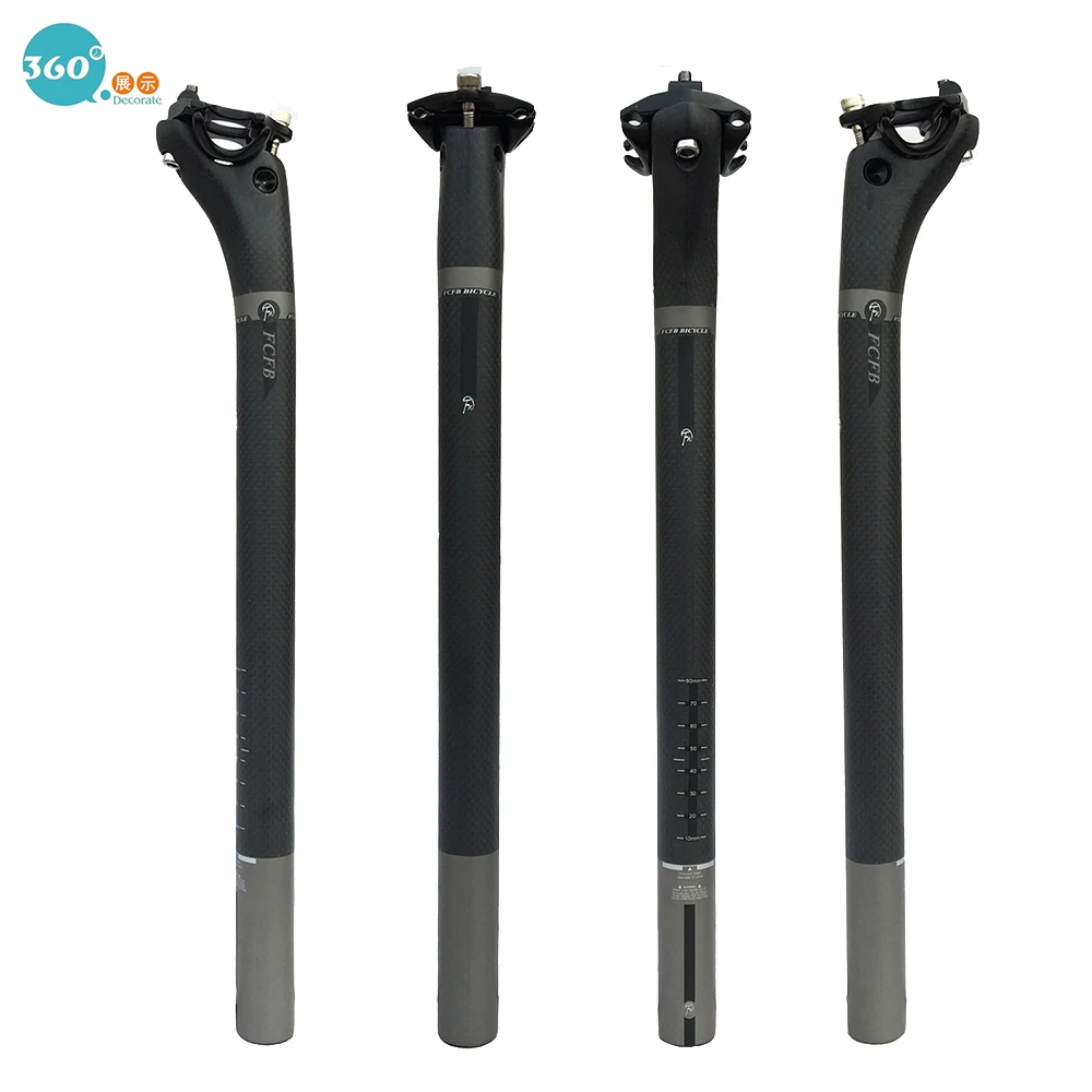 

new FCFB FW carbon fiber bicycle seatpost MTB road bike super 182g seat post 27.2 / 30.8 / 31.6 * 350MM xxx back 20mm