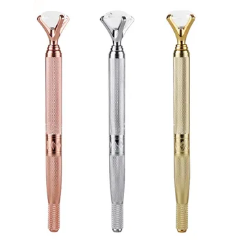 

Eyebrow Manual Pen Microblading Tattoo Machine For Permanent Makeup 3D Eyebrow Lip Embroidery With Crystal Diamond