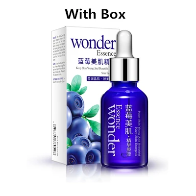 15 мл Blueberry Wonder Essence для подтяжки лица эффект растительного экстракта колагеновый крем от морщин Сыворотка натрия гиалуронат сыворотка Новинка - Вес нетто: 15ml With Box