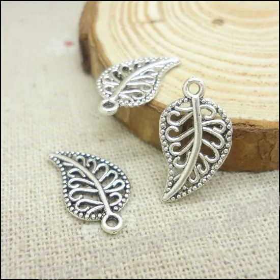 

Free shipping! 150pcs Antique silver Charms Leaves Pendant Fit Bracelets Necklace DIY Metal Jewelry Making