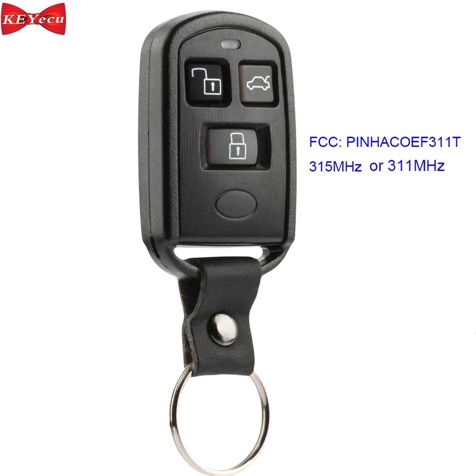 

KEYECU for Hyundai Sonata 2001-2005 Replacement Keyless Entry Remote Control Car Key Fob FCC PINHACOEF311T 311MHz or 315MHz