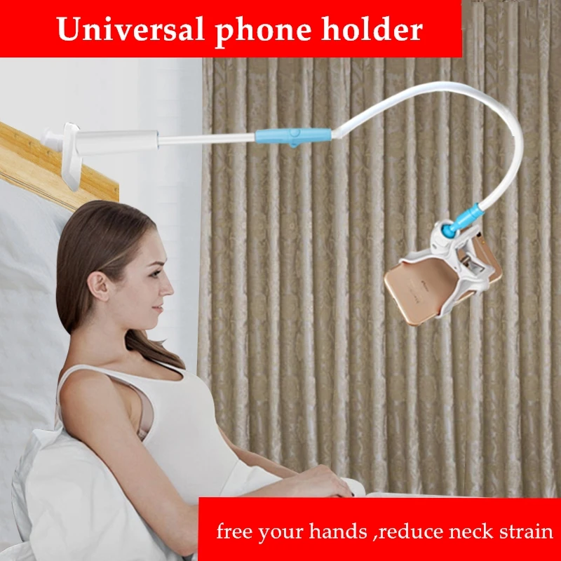  GUSGU Flexible Phone Holder 130cm Swan Neck Universal Arm Lazy Cellphone Stand Table Clip Bracket F