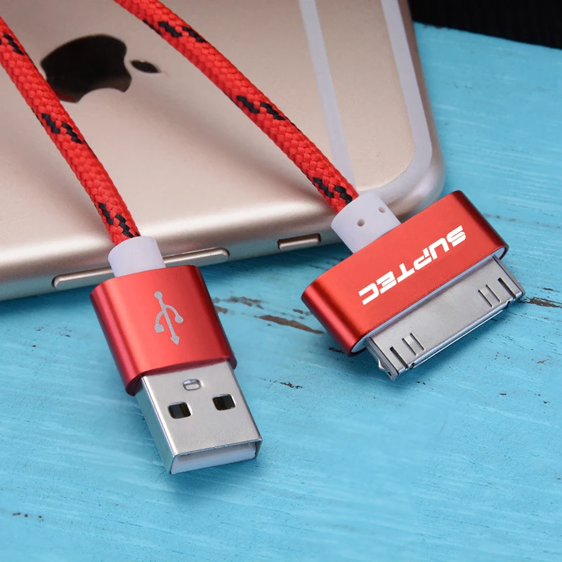 OLAF-For-iphone-4-USB-Charger-Cable-30-pin-Braided-Nylon-Premium-USB-Data-Sync-Charging_