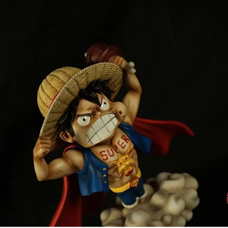 Аниме ONE PIECE соломенная шляпа Пираты Супермен Луффи GK Смола предел количества Статуэтка игрушка X285