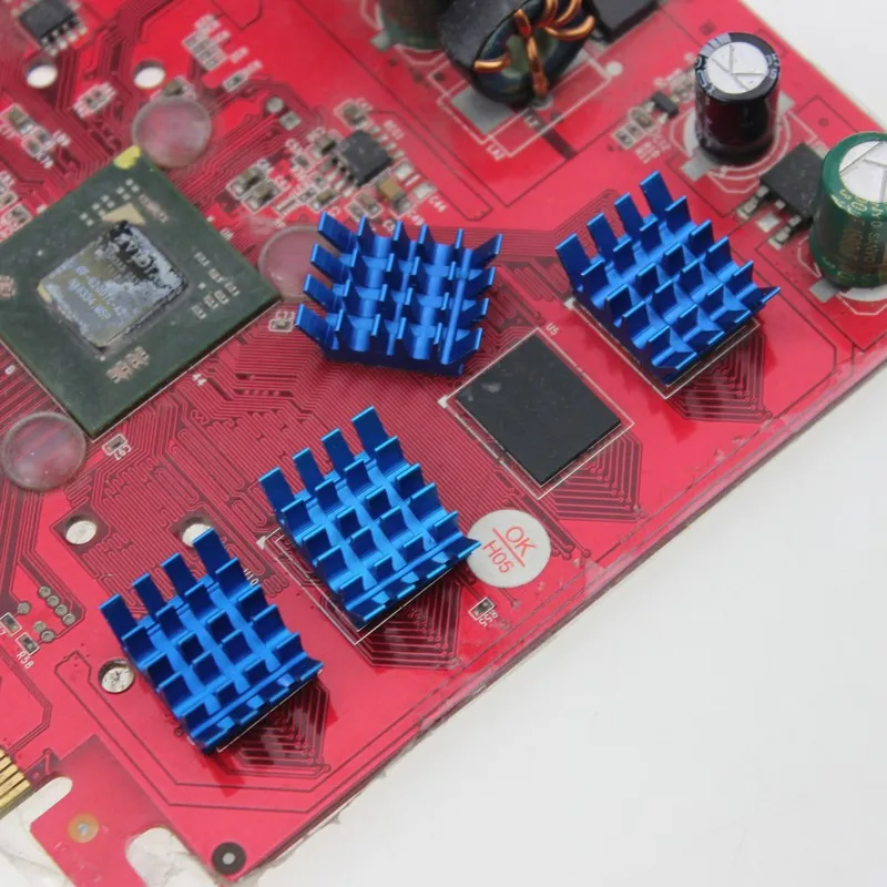 

50 Pieces Gdstime X8 Extruded Aluminum Heatsink Chip LED IC Radiator Cooling Cooler VGA Card Xbox 360 PS DDR RAM Meory