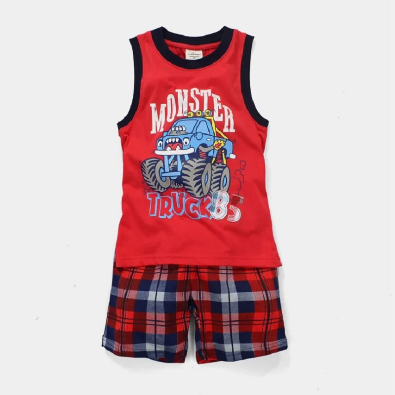 Футболка для мальчиков с морским животным костюмы со штанами летний детский комплект одежды из 2 предметов, пляжный Детский комплект в виде морского якоря спортивный костюм топ из хлопка - Цвет: C3