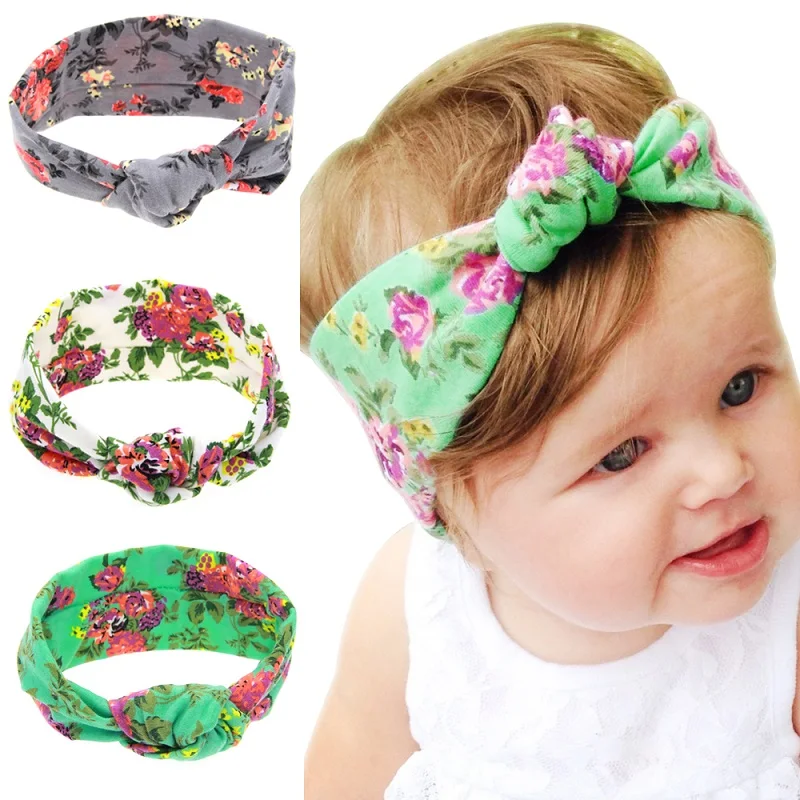 Naturalwell Cute Baby Headband Little Girls Hair Bows Hairband Turban