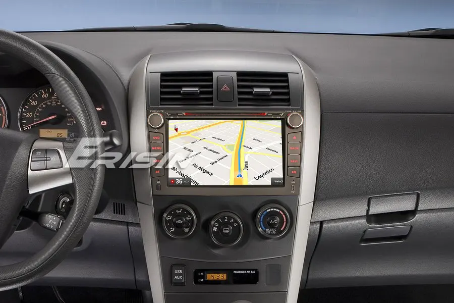 Best Erisin ES2916C 8" DAB+ Android 9.0 Pie Car Stereo GPS Sat Nav WiFi DVR TPMS for TOYOTA COROLLA 1
